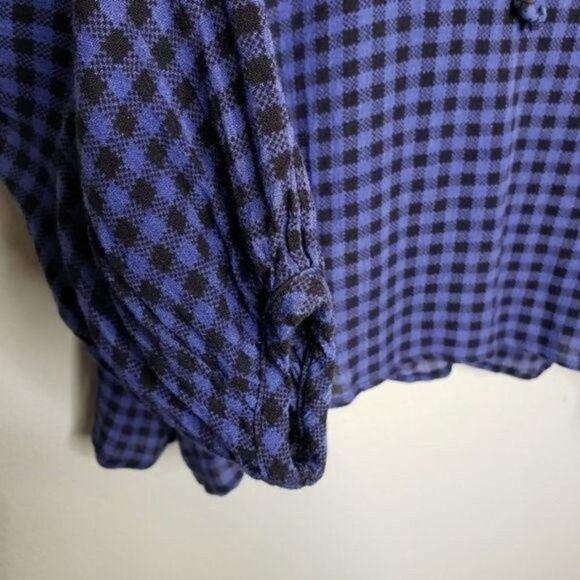 Eyeshadow NWT plaid embellished shirt OX - Picture 7 of 13